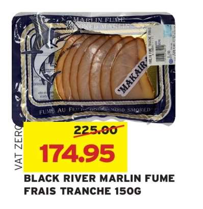 BLACK RIVER MARLIN FUME FRAIS TRANCHE 150G
