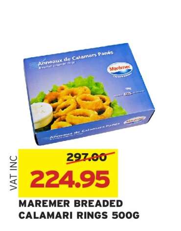 MAREMER BREADED CALAMARI RINGS 500G