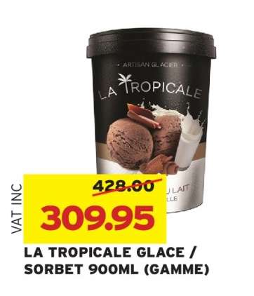 LA TROPICALE GLACE / SORBET 900ML (GAMME)