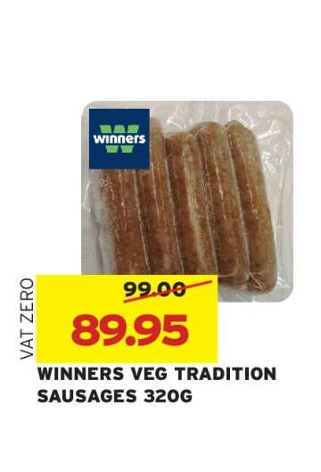WINNERS VEG TRADITION SAUSAGES 320G