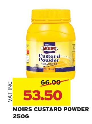 MOIRS CUSTARD POWDER 250G