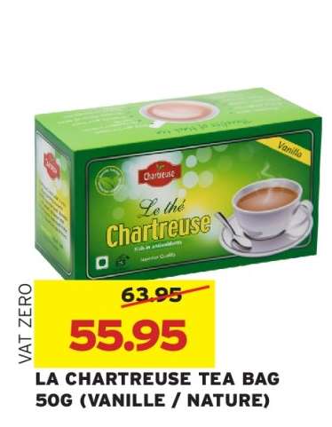 LA CHARTREUSE TEA BAG 50G (VANILLE / NATURE)