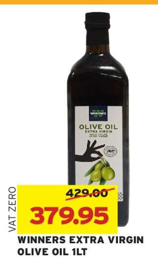 WINNERS EXTRA VIRGIN OLIVE OIL 1LT