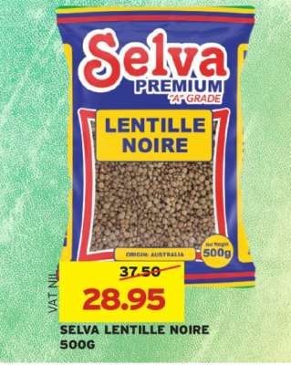 SELVA LENTILLE NOIRE 500G