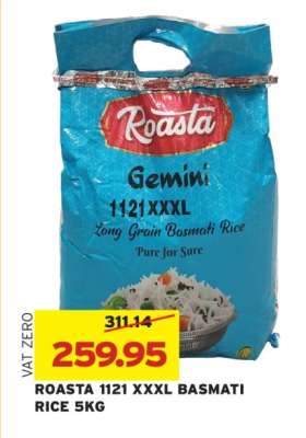 ROASTA 1121 XXXL BASMATI RICE 5KG
