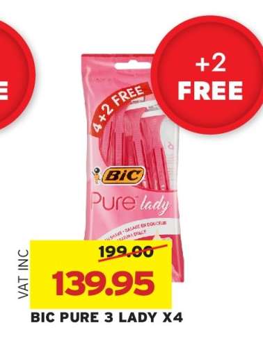 BIC PURE 3 LADY X4