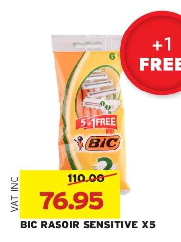 BIC RASOIR SENSITIVE X5