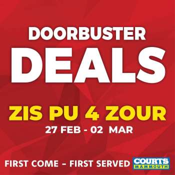 thumbnail - Courts Mammouth catalogue - Doorbuster Deals