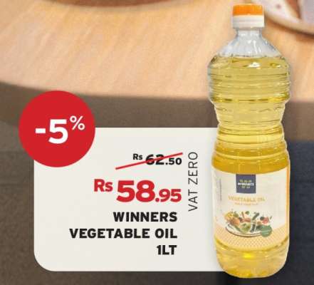 WINNERS VEGETABLE OIL 1LT