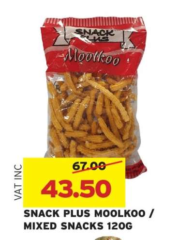 SNACK PLUS MOOLKOO / MIXED SNACKS 120G