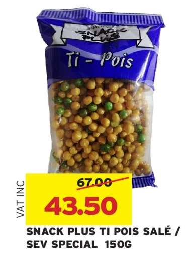 SNACK PLUS TI POIS SALÉ / SEV SPECIAL 150G