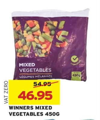 WINNERS MIXED VEGETABLES 450G