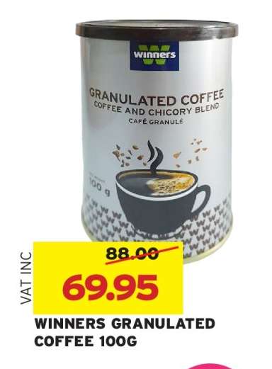 WINNERS GRANULATED COFFEE 100G