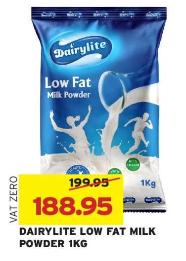 Dairylite Low Fat Milk Powder 1kg