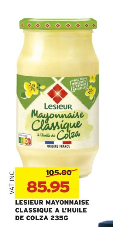 Lesieur Mayonnaise Classique A L'huile De Colza 235g
