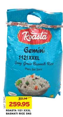 ROASTA 1121 XXXL BASMATI RICE 5KG