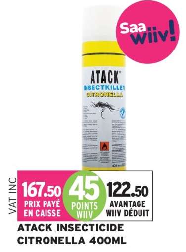 ATACK INSECTICIDE CITRONELLA 400ML