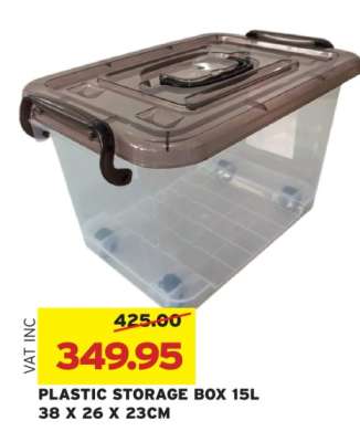 PLASTIC STORAGE BOX 15L