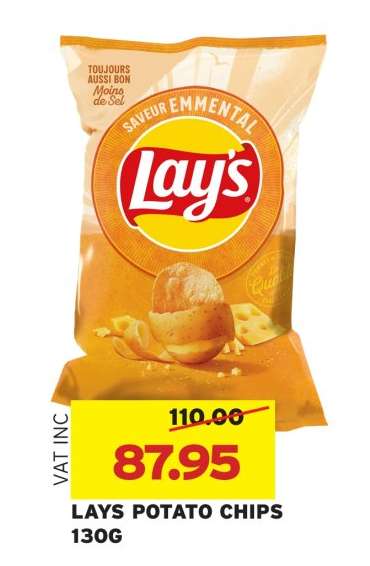 LAYS POTATO CHIPS 130G