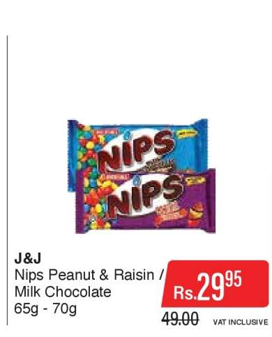 Nips Peanut & Raisin / Milk Chocolate