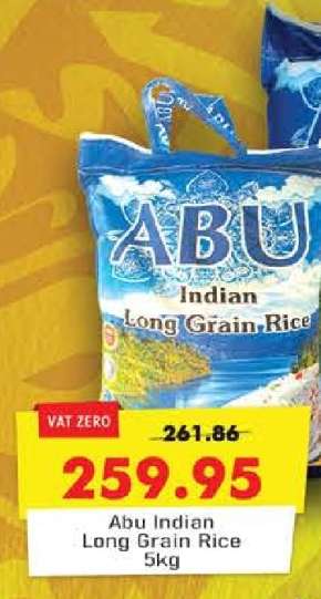Abu Indian Long Grain Rice 5kg