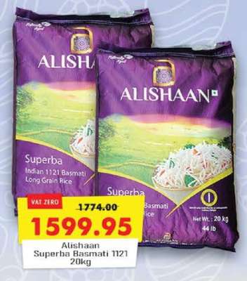 Alishaan Superba Basmati 1121 20kg