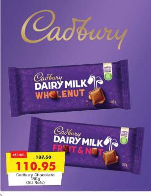 Cadbury Chocolate 150g (All Refs)