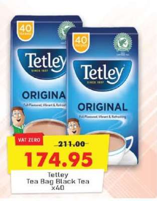 Tetley Tea Bag Black Tea x40