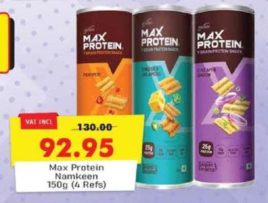 Max Protein Namkeen 150g (4 Refs)