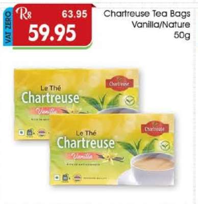 Chartreuse Tea Bags Vanilla/Nature 50g