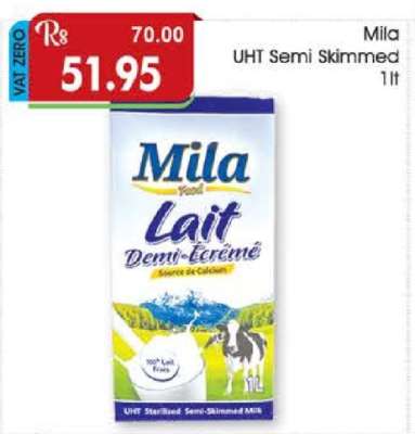 Mila UHT Semi Skimmed 1lt