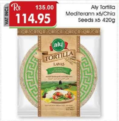 Aly Tortilla Mediterrann x6/Chia Seeds x6 420g