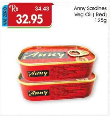 Anny Sardines Veg Oil (Red) 125g