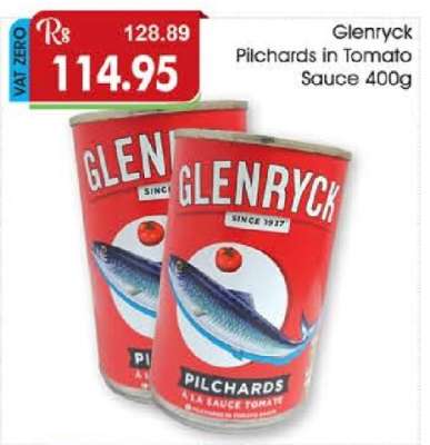 Glenryck Pilchards in Tomato Sauce 400g