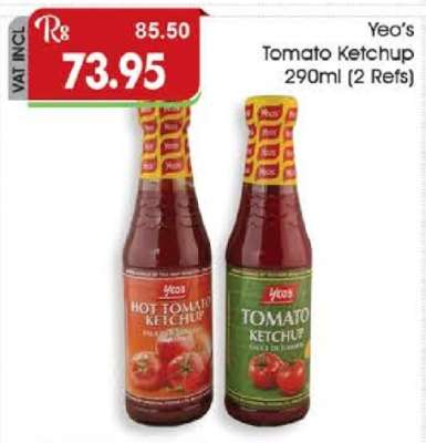 Yeo's Tomato Ketchup 290ml (2 Refs)