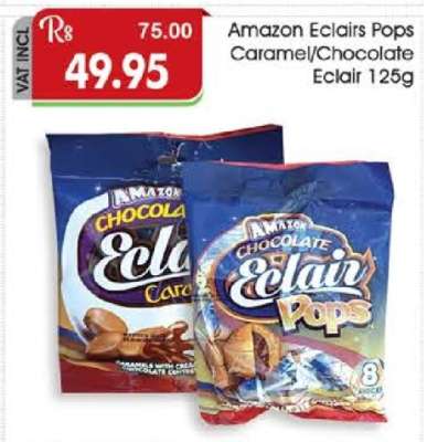 Amazon Eclairs Pops Caramel/Chocolate Eclair 125g