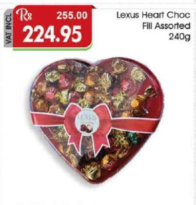 Lexus Heart Choc Fill Assorted 240g