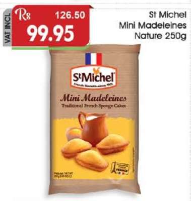 St Michel Mini Madeleines Nature 250g