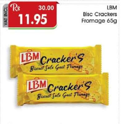LBM Bisc Crackers Fromage 65g