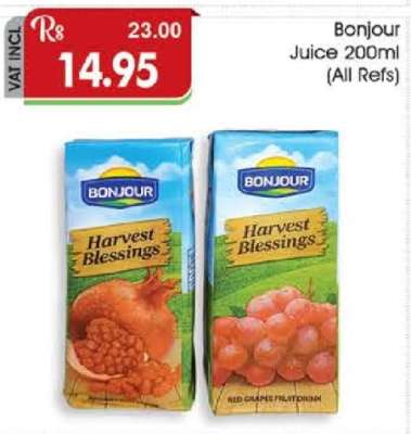 Bonjour Juice 200ml (ALL Refs)