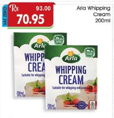 ARLA WHIPPING CREAM 200ML