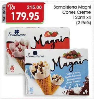 Somosierra Magni Cones Creme 120ml x4 (2 Refs)
