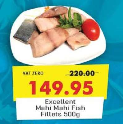 Excellent Mahi Mahi Fish Fillets 500g