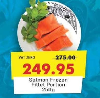 Salmon Frozen Fillet Portion 250g