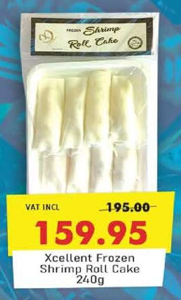 Xcellent Frozen Shrimp Roll Cake 240g