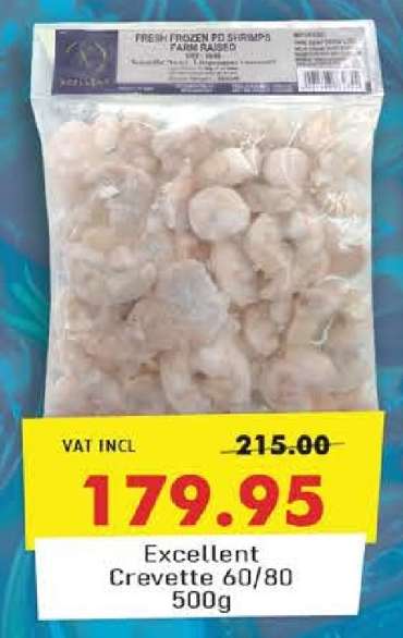 Excellent Crevette 60/80 500g