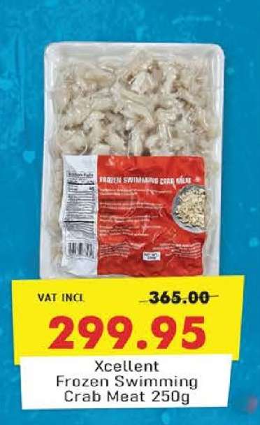 Xcellent Frozen Swimming Crab Meat 250g