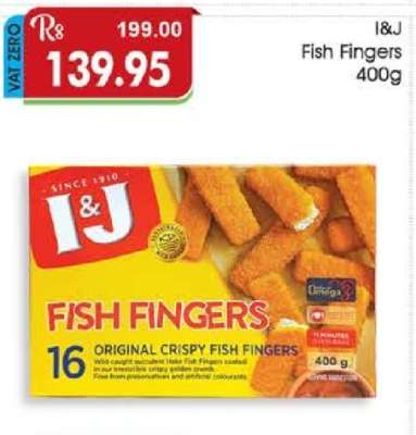 I&J FISH FINGERS 400G