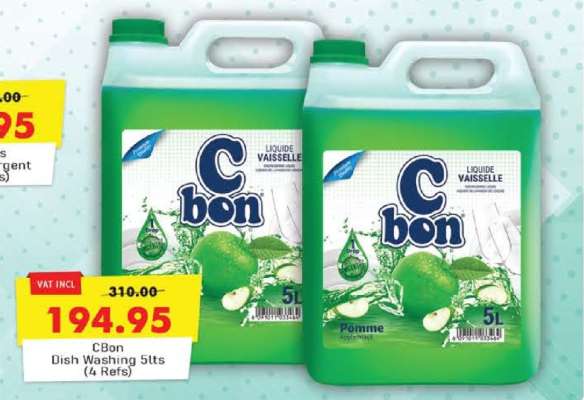 Cbon Dish Washing 5lts (4 Refs)