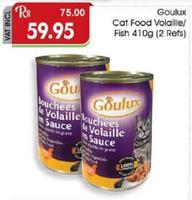 Goulux Cat Food Volaille/Fish 410g (2 Refs)